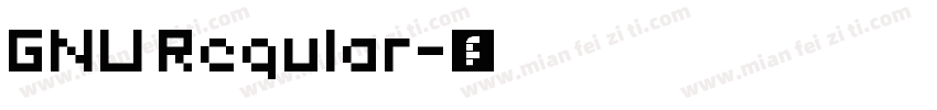 GNU Regular字体转换